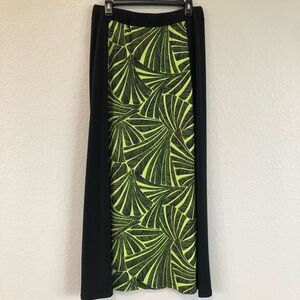 Michael Kors Botanical Print Slimming Stretch Maxi Skirt M